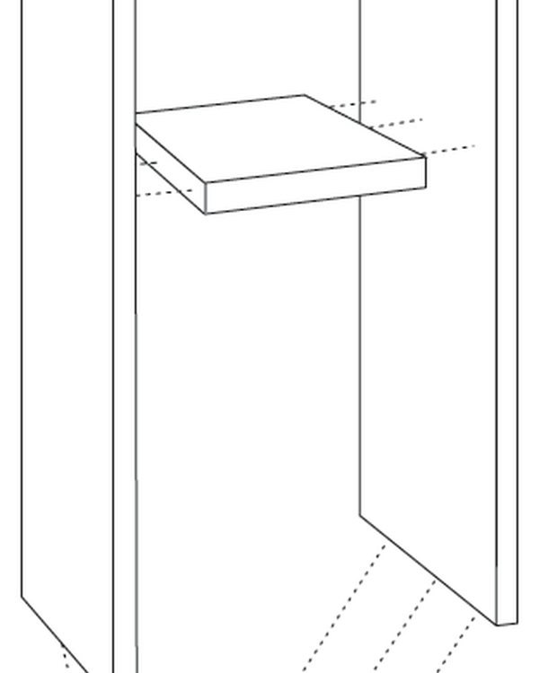 An exploded diagram showing how the five pieces fit together
